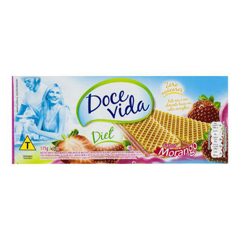 BISC DOCE VIDA WAFER MORANGO 115G