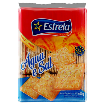BISC ESTRELA CREAM CRACKER AGUA E SAL 400G