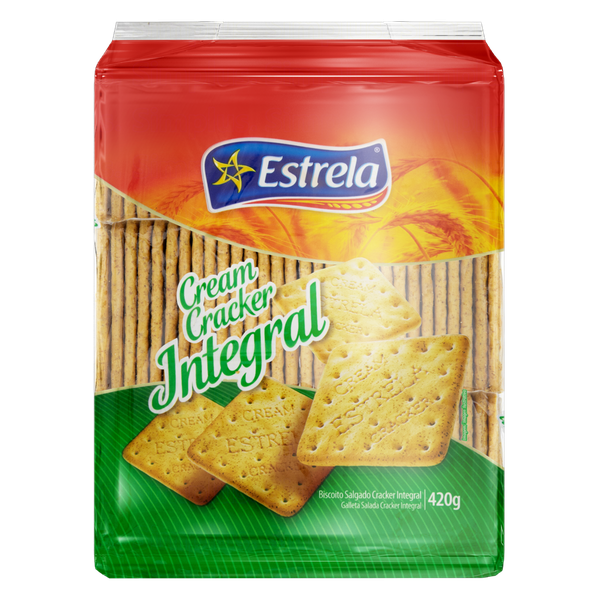 BISC ESTRELA CREAM CRACKR INTEGRAL 420G