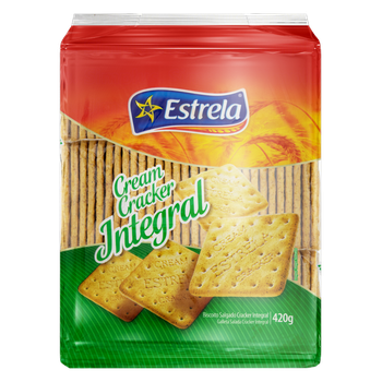 BISC ESTRELA CREAM CRACKR INTEGRAL 420G