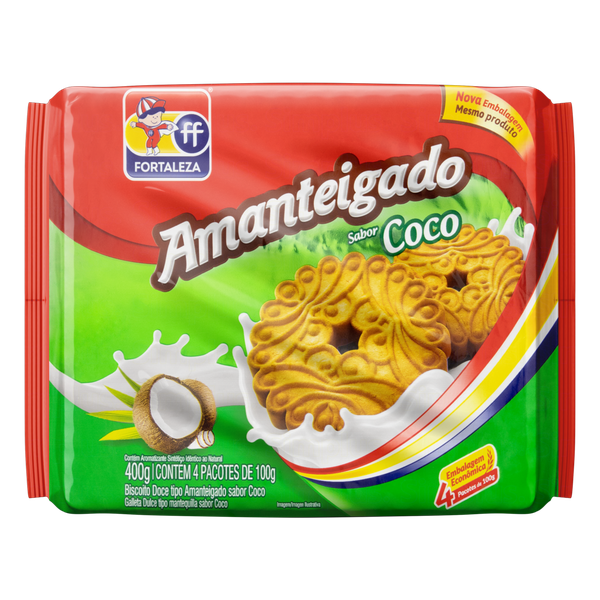 BISC FORTALEZA AMANTEIGADO COCO 400G