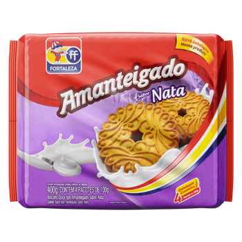 BISC FORTALEZA AMANTEIGADO NATA 400G