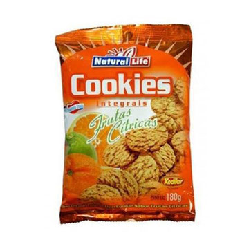 BISC KODILAR COOKIES INTEGRAL FRUTAS CITRICAS 180G