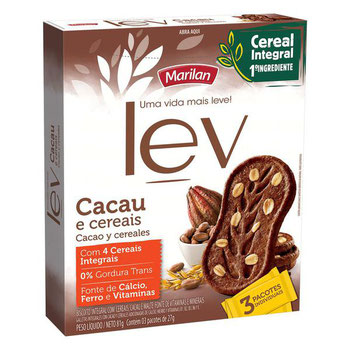 BISC LEV CACAU E CEREAIS 81G