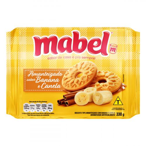 BISC MABEL AMANTEIGADO BANANA C/ CANELA 330G