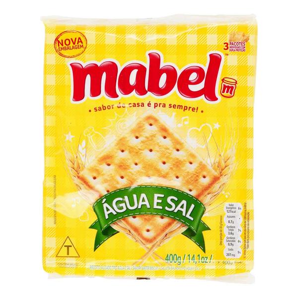 BISC MABEL CRACKER AGUA E SAL 400G