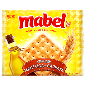 BISC MABEL CREAM CRACKER MANT GARRAFA 400G