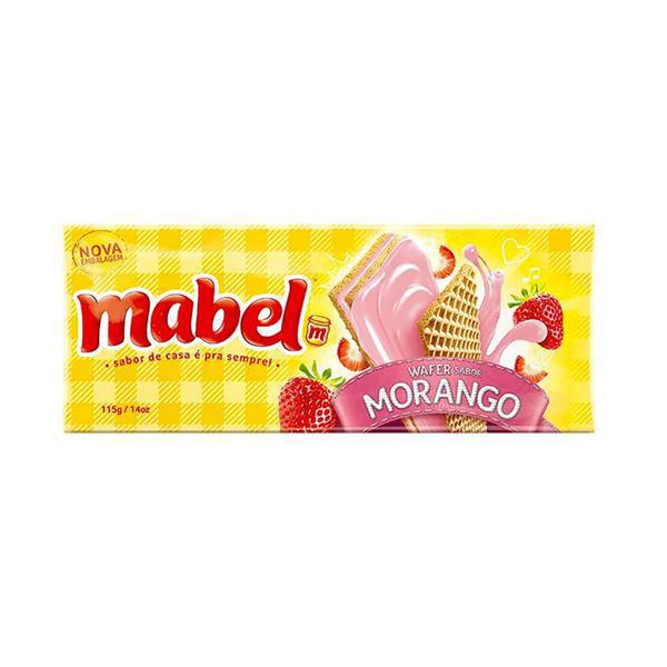 BISC MABEL WAFER MORANGO 115G