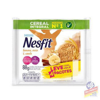 BISC NESFIT INTEGRAL BANANA/AVEIA/CANELA 88G