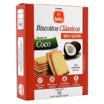 BISC OLVEBRA BELFAR COCO S/GLUTEN 86G