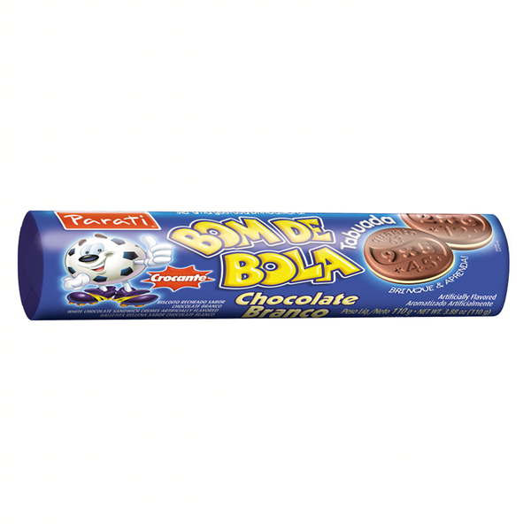 BISC.PARATI BOM DE BOLA CHOC.BRANCO 130G
