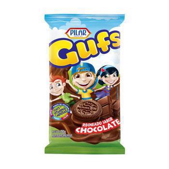 BISC PILAR GUFS RECHEADO CHOC 390G
