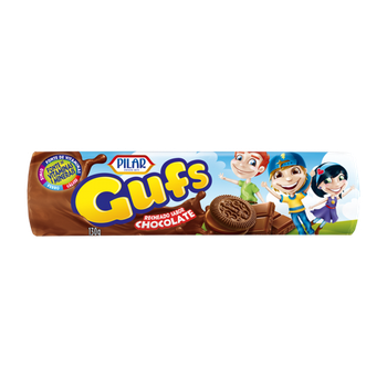 BISC PILAR GUFS RECHEADO CHOCOLATE 130G