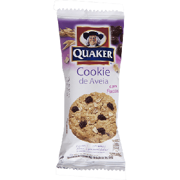 BISC QUAKER COOKIE AVEIA COM PASSAS 40G