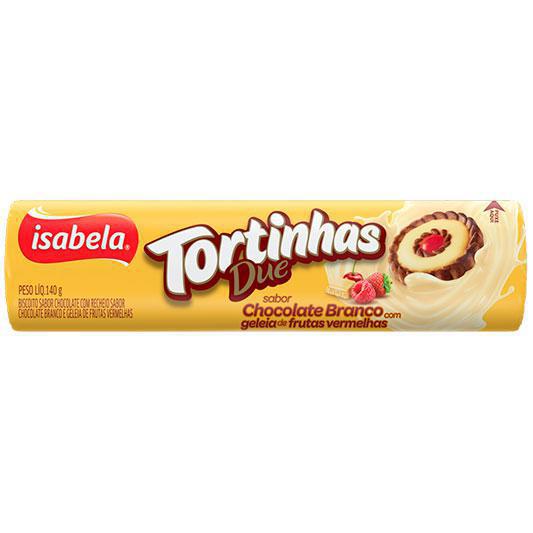 BISC.REC.ISABELA 140G DUE CHOCOLATE BRANCO E GELEIA DE FRUTA