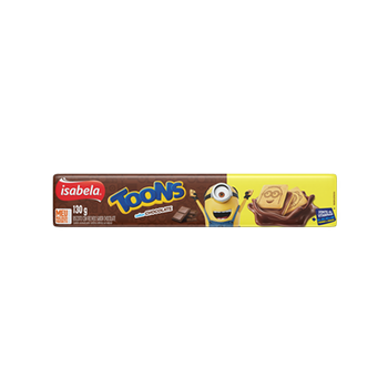 BISC.REC.ISABELA TOONS 130G CHOCOLA