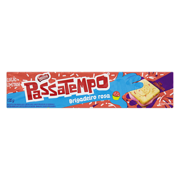 BISC RECH PASSATEMPO BRIGADEIRO ROSA 130G