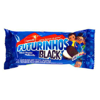BISC RECHEADO FUTURINHOS BLACK 40G