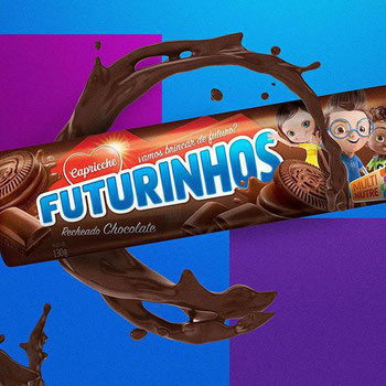 BISC RECHEADO FUTURINHOS CHOCOLATE 130G