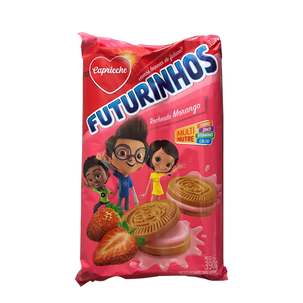 BISC RECHEADO FUTURINHOS MORANGO 390G