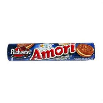 BISC RICHESTER AMORI RECH CHOC BRANCO 140G