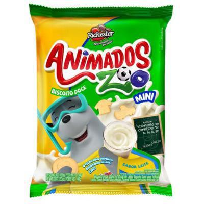 BISC RICHESTER ANIMADOS LEITE 100G