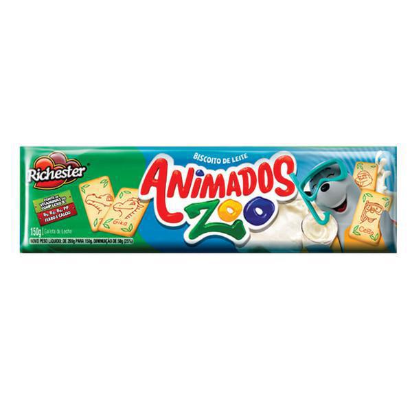 BISC RICHESTER ANIMADOS LEITE 200G