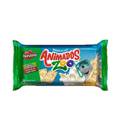 BISC RICHESTER ANIMADOS ZOO LEITE 30G