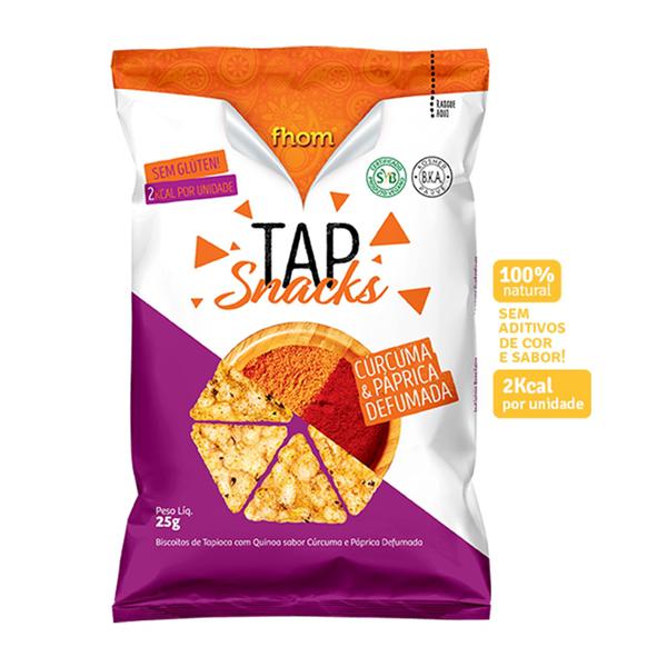 BISC TAP SNACK CURCUMA/PAPRIC 25G