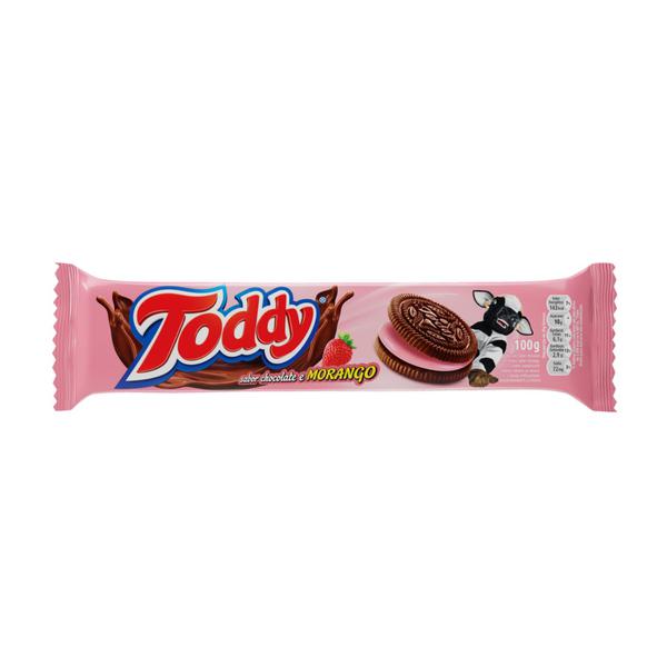 BISC TODDY RECH CHOCO/MORANGO 100G