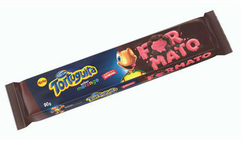 BISC TORTUGUITA MORANGO 90G