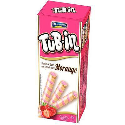 BISC TUBIN WAFER MORANGO 48G
