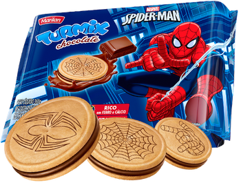 BISC TURMIX CHOCOLATE HOMEM ARANHA 360G