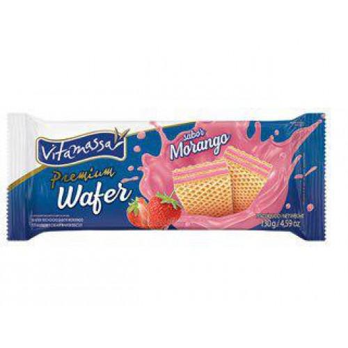 BISC VITAMASSA WAFER MORANGO 130G