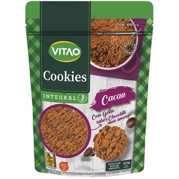 BISC VITAO COOKIES INTEGRAL CACAU 200G