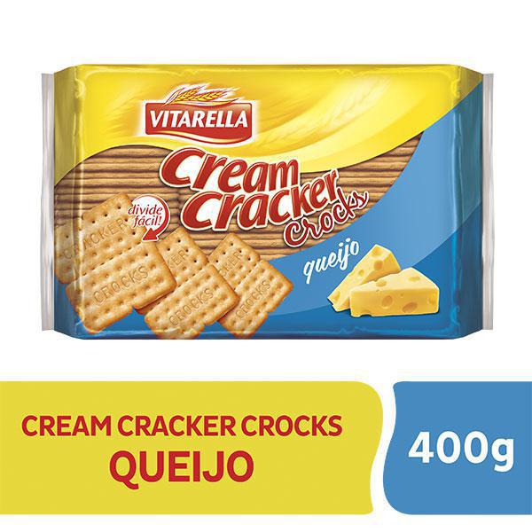 BISC VITARELLA CREAM CRACKER CROCKS QUEIJO 400G