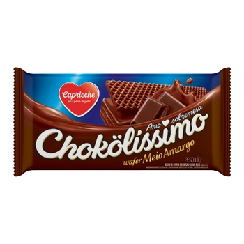 BISC WAFER CAPRICCHE CHOKOLISSIMO MEIO AMARGO 28G