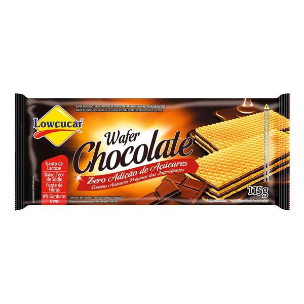 BISC WAFER LOUCUCAR CHOC ZERO ACUCAR 115G