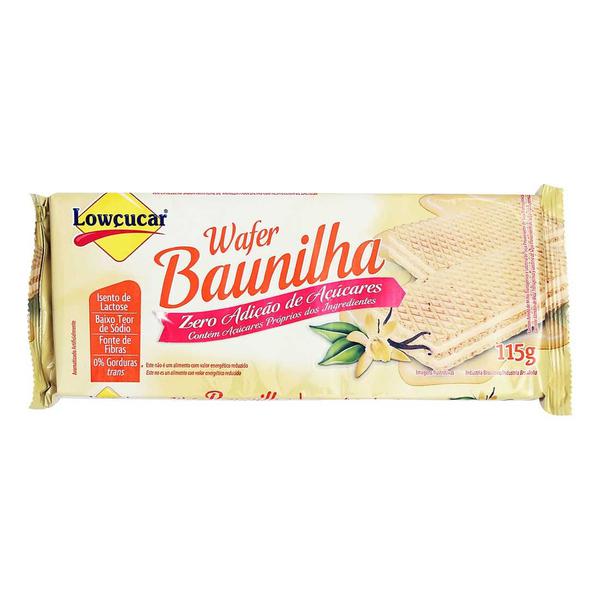 BISC WAFER LOWCUCAR ZERO ACUCAR BAUNILHA 115G