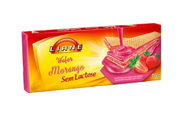 BISC WAFER MORANGO LIANE S/ LACTOSE 115G