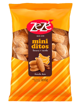 BISC.ZEZE 200G MINIDITOS BAN/CANELA