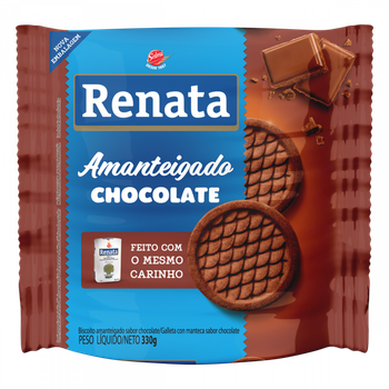 BISCOITO AMANTEIGADO RENATA CHOCOLATE 330G