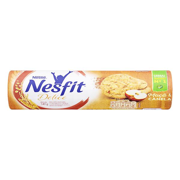 BISCOITO INTEGRAL NESTLE NESFIT DELICE MAÇÃ E CANELA 140G 