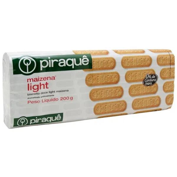 BISCOITO MAIZENA LIGHT PIRAQUE 200G