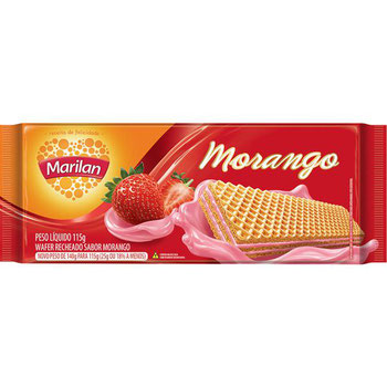 BISCOITO MARILAN WAFER MORANGO 115G