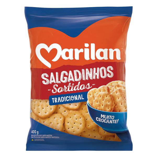 BISCOITO SALGADO MARILAN SORTIDO 400G