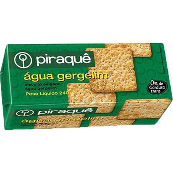 BISCOITO SALGADO PIRAQUE AGUA GERGELIM 200G