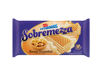 BISCOITO WAFER FUTURINHOS BANANA CRAMELADA 90G