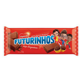 BISCOITO WAFER FUTURINHOS BRIGADEIRO 35G