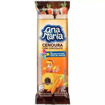 BOLINHO ANA MARIA CENOURA/CHOCOLATE 40G